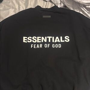 Fear of God Essentials Black Sweatshirt